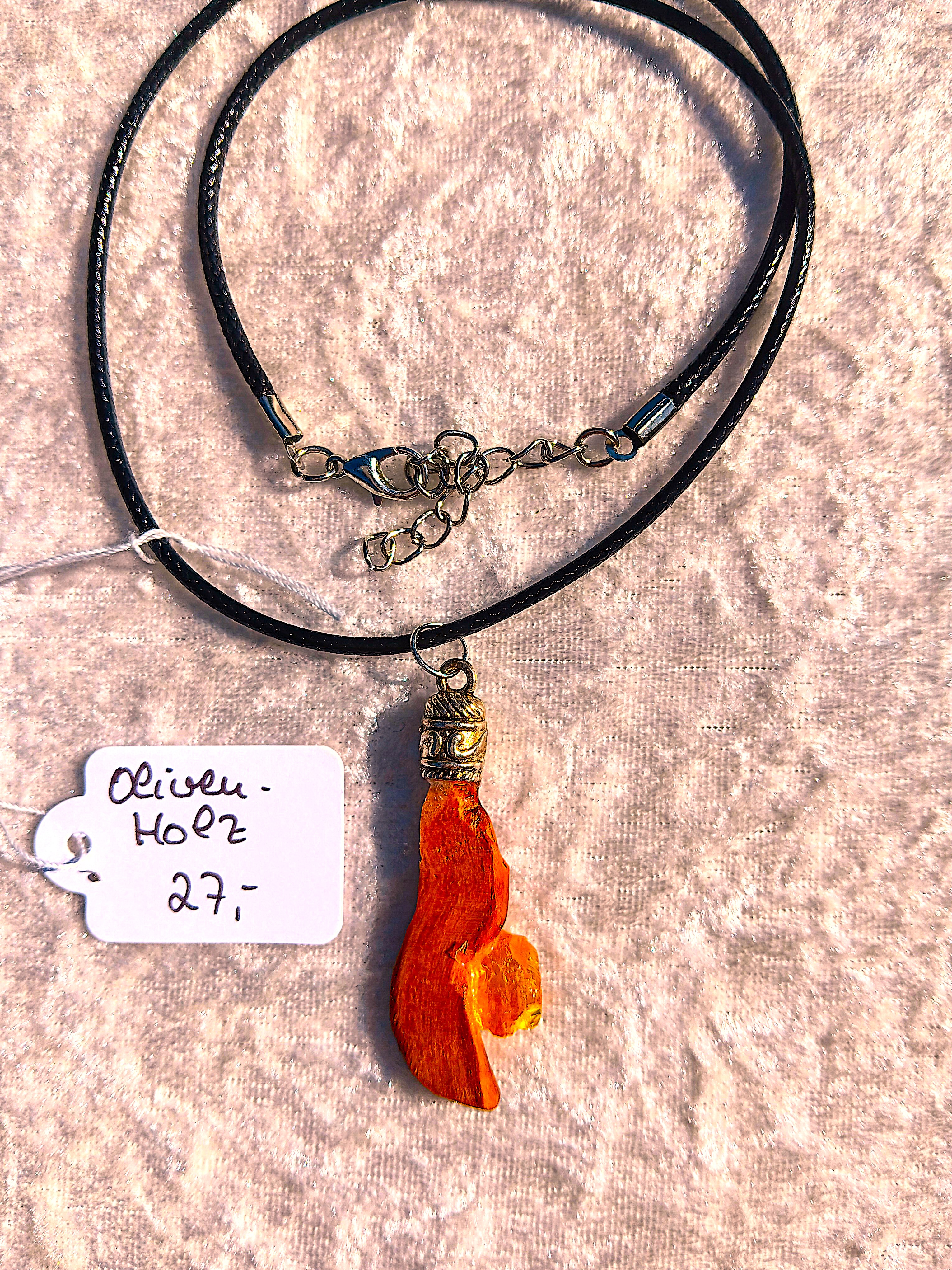 Kette mit Olivenholz