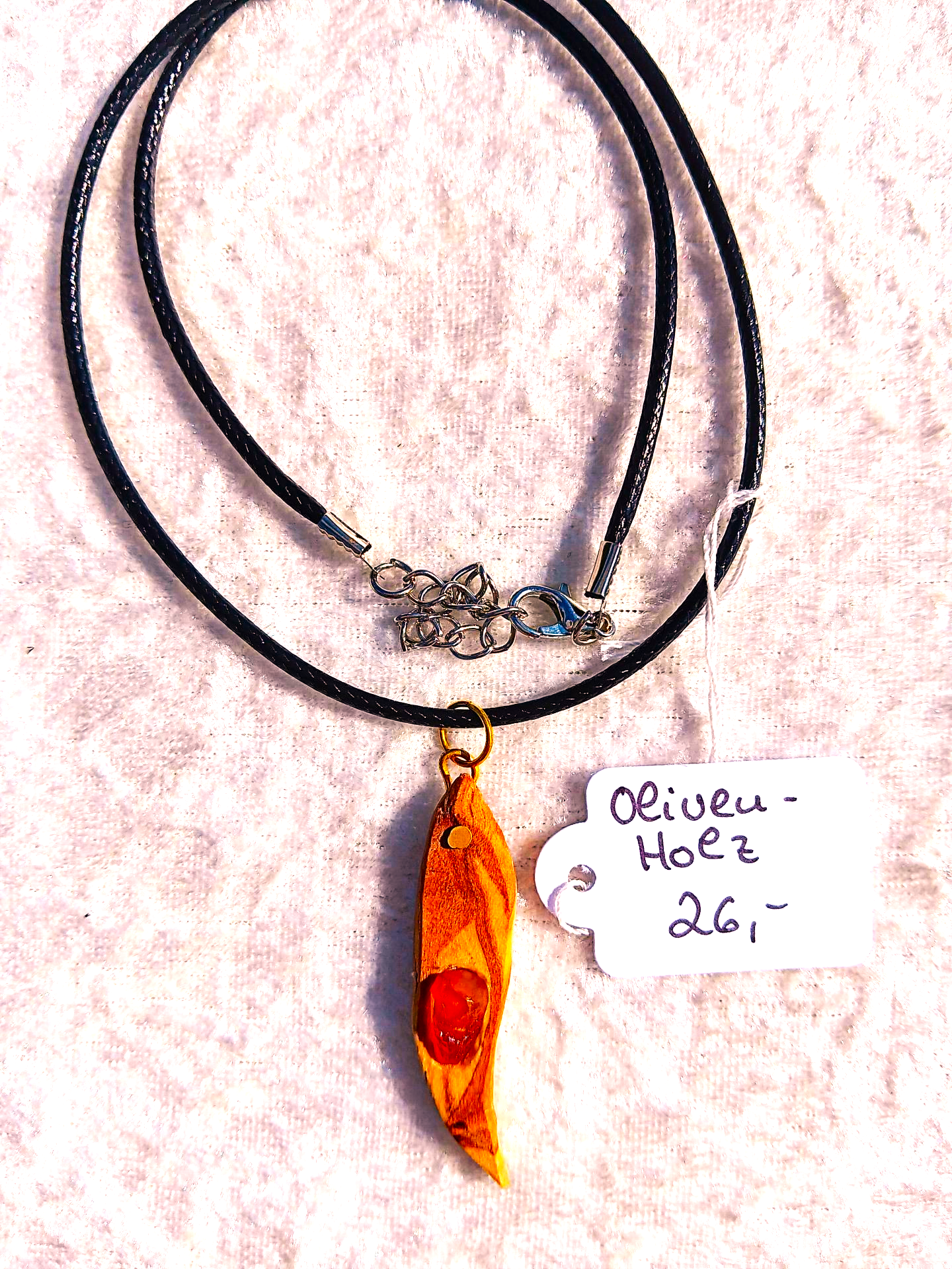 Kette mit Olivenholz
